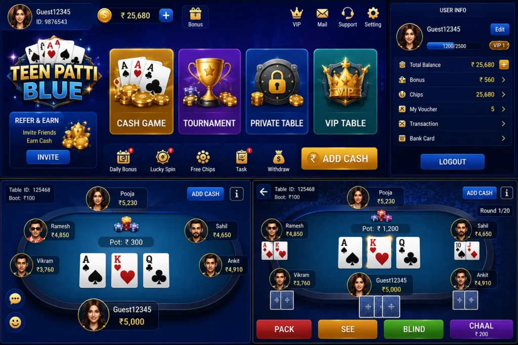 Teen Patti Blue guide