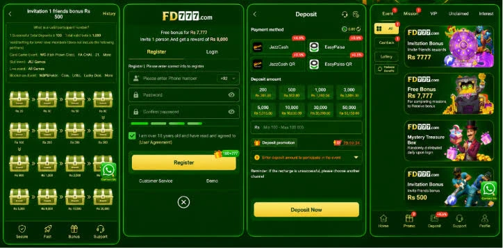 FD777 Game screen shoots
