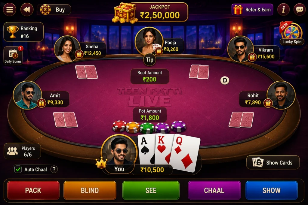 Teen Patti Live poster